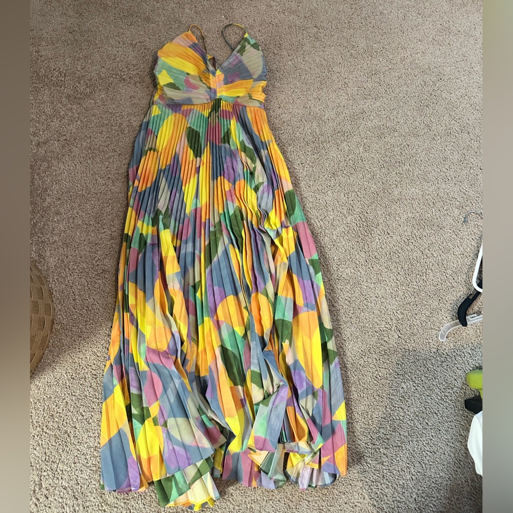 ASTR the label Blythe dress Yellow Pleated Sundress